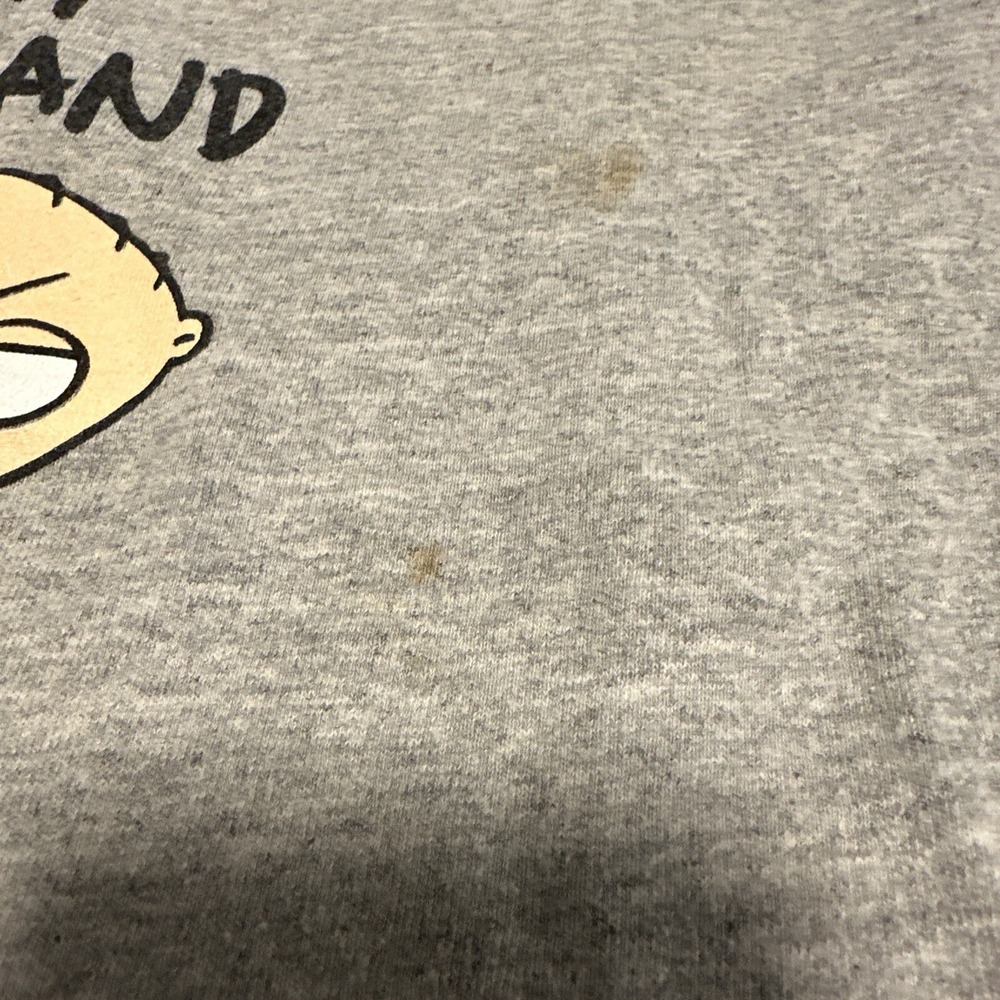 Family Guy Gray Tshirt Genius Idiot Shirt Stewie Size XL - Picture 5 of 7